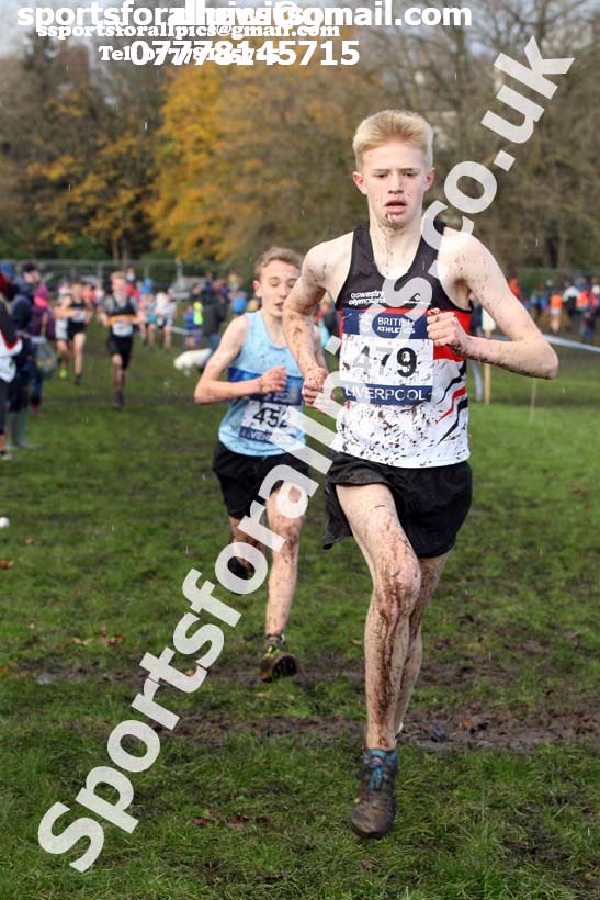 Boys under-15s 2017 British Athletics Liverpool Cross Challenge, Sefton Park, Liverpool. Photo:  David T. Hewitson/Sports for All Pics